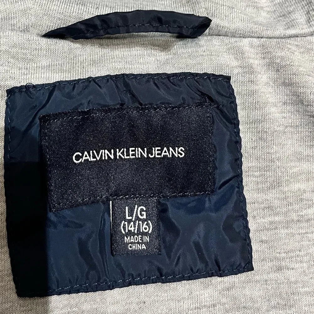 Calvin Klein Jeans Blue‎ Lightweight Jacket, Size YL, EUC